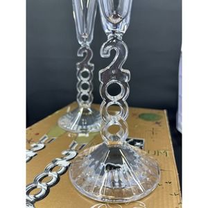 Crystal D'Arques Millennium Champagne Glasses in original box